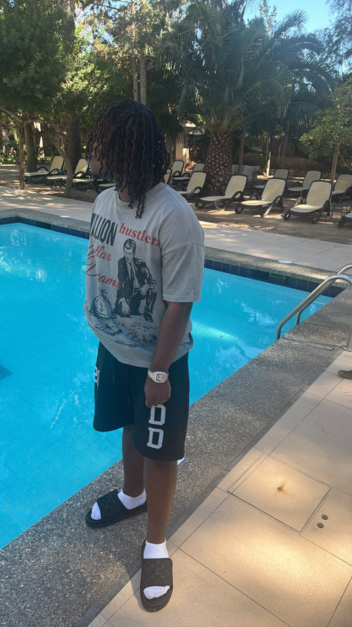 MDD “Hustlerz” Tee Washed Grey