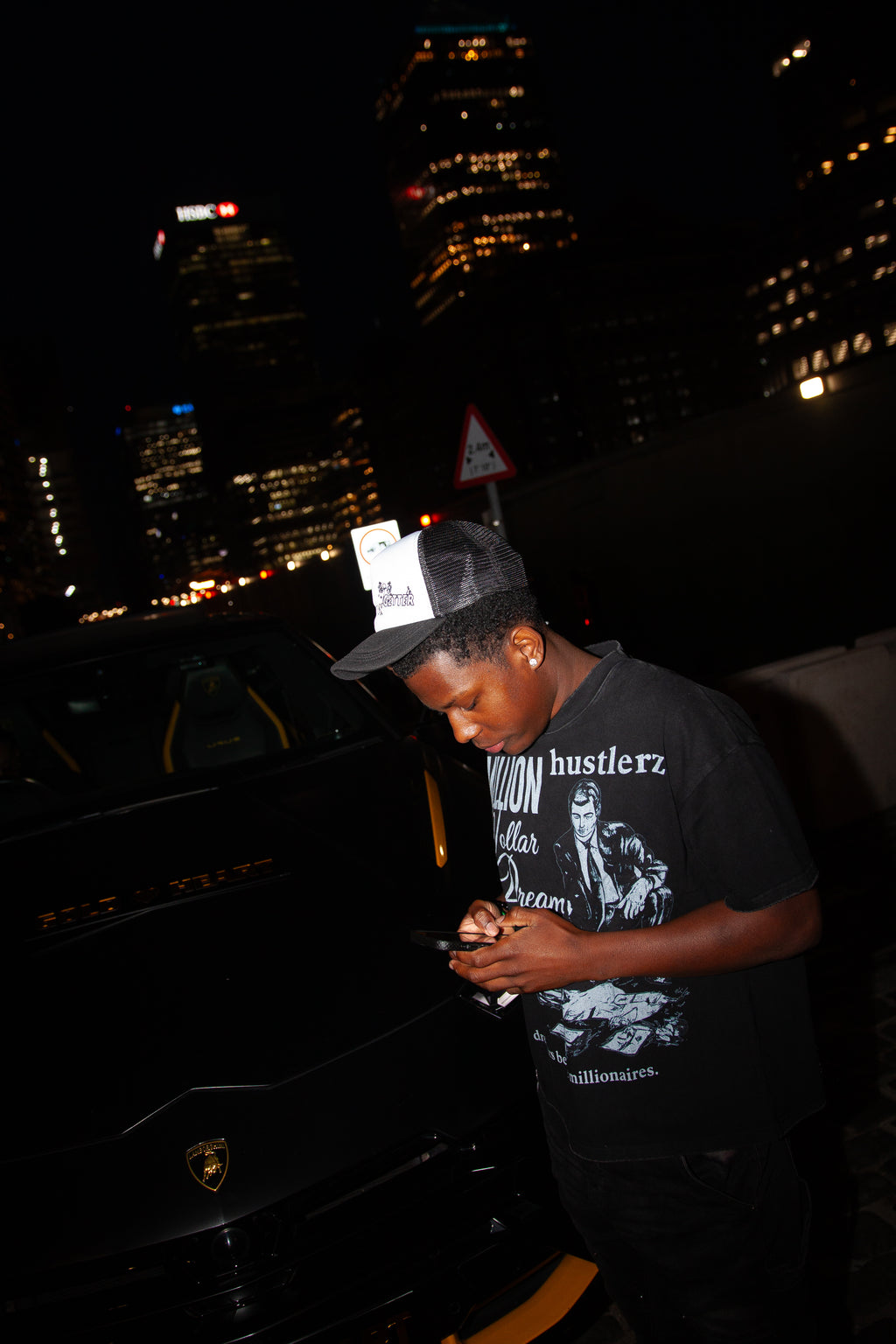 S26 MDD "Hustlerz" Tee Washed Black